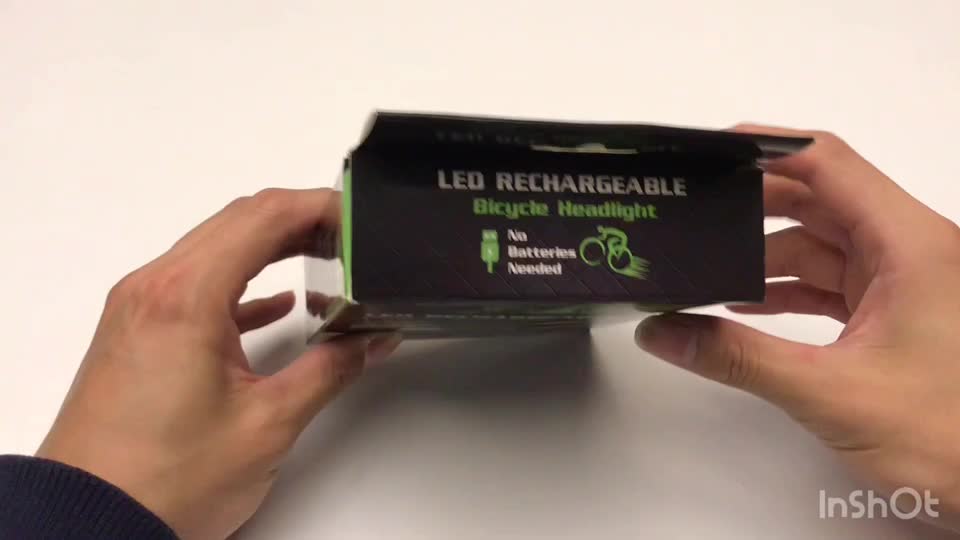 Amazon 도매 고무 코팅 핸들 바 장착 USB 스마트 자전거 라이트 LED 야간 사이클링 라이딩을위한 전면 충전 가능 1