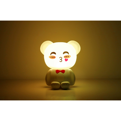 Introdução de Bear Silicone tapting e Button Control Night Light for Kids