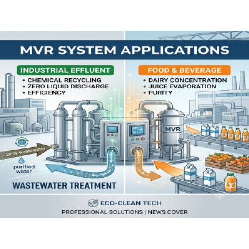 Aplicaciones del sistema de evaporador MVR: desde el tratamiento de aguas residuales hasta el procesamiento de alimentos