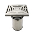 Square Industries SS316 150x150mm Chrome Plated Floor Drain with 100mm Outlet1