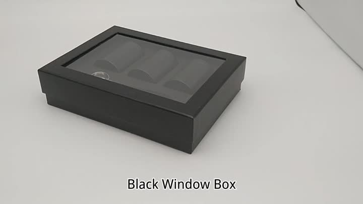 Caja de ventana negra