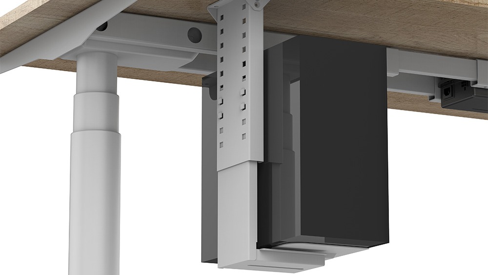 Universele pc -hoeshouder onder bureauwandzijde CPU Stand Verstelbare computer Hoofdframe Hanger Hostbox Stand Bracket Rack Tray1