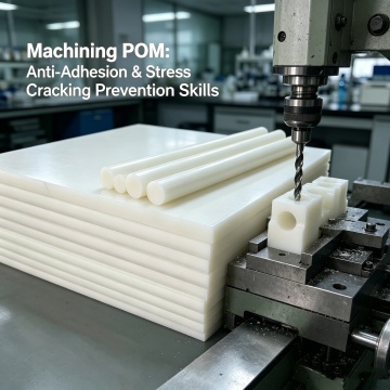 Dicas para prevenir a aderência da ferramenta e rachaduras por tensão na usinagem de folhas e hastes POM
