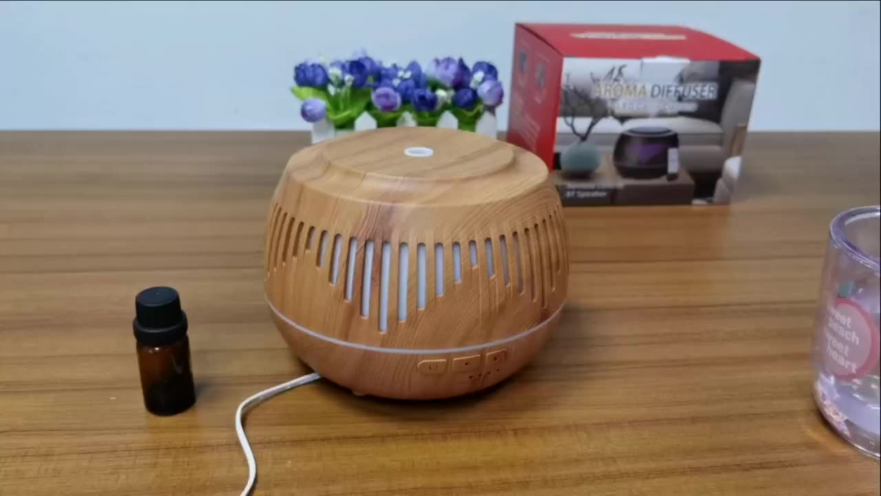 2022 Newest Bluetooth speaker  music Aromatherapy Diffuser Humidifier with strong output for room,office,yoga etc.1