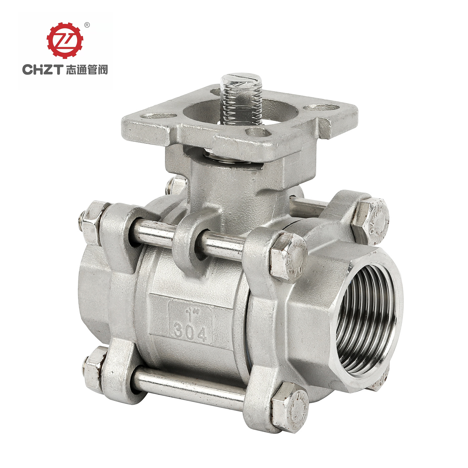 3PC ball valve whith platform