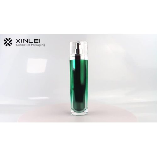 Embalaje de la botella de cuidado de la piel personalizada verde