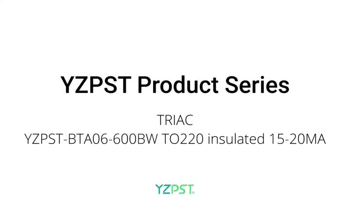 TRIAC BTA06-600BW TO220 insulated 15-20MA 