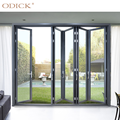 Zamówienie luzem Dobra cena zewnętrzna BI Folding Doors Aluminium Patio Składanie Szklane drzwi Zewnętrzne 1