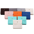 Hanhong Factory Großhandel Custom Luxus Samt Schmuck Verpackungstasche Dicke Schwamm Halskette Ring PU Leder Schmucktasche11