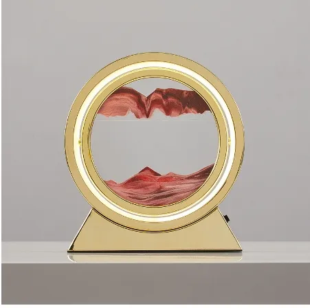 Pintura de areia movediça em 3D, luz noturna, artesanato de ornamento1