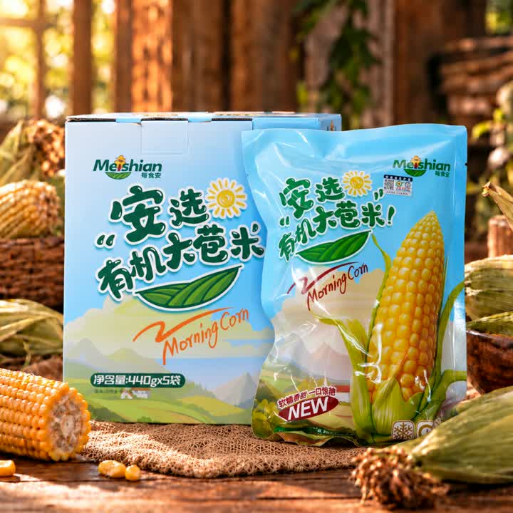 Dárková krabička BIO kukuřice žlutá 440 g x 5