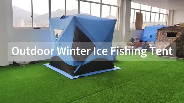 Outdoor winter ice fishing tent