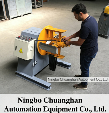 Heavy-Duty Automatic Material Decoiler for Metal Stamping Lines | Ningbo Chuanghan Automation