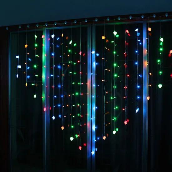Luces de cuerda de mariposa de corazón encantador para celebraciones navideñas1