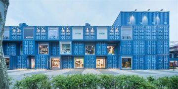 Cool Container House ตั้งอยู่ในเทศกาลดนตรีเกาหลี