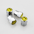 Custom Smiley Face Logo Mini Tire Valve Caps - Universal Zinc Alloy Air Valve Caps1