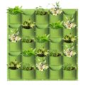 Plantes suspendues Sacs de culture Vertical Planteur mural Mur Mur Maillé Sac de culture extérieur Jardinage Indoor Greading Flower Container