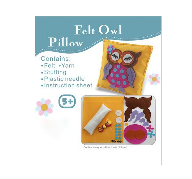 Creative and Educational Art Craft Sewing Mini Kit for Kids Owl Kits1