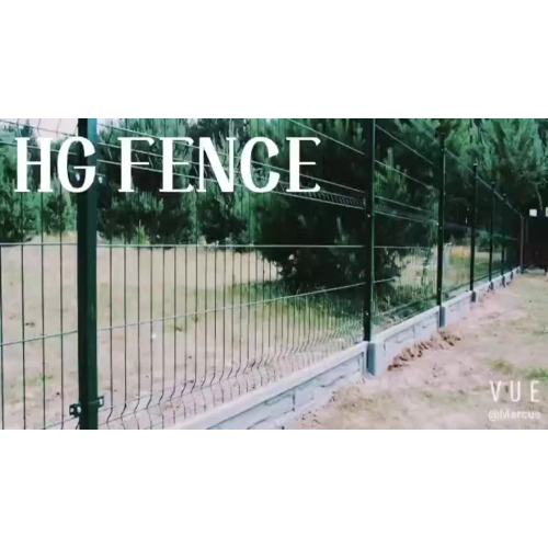 2020 Chinese hot sale product antirust  powder coated welded 656 double wire fence1