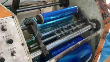 blue stretch film