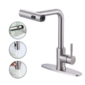 90 Degree Rotating Switch Mode Swivel Waterfall Kitchen Faucet in Premium SUS 304 Stainless Steel1
