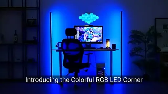 Colorida lámpara de esquina LED RGB con sincronización de música Bluetooth, Diy Ambient Light1