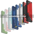 Customizable HotSwap Gaming Keyboard with RGB LED Lights - 60% Mechanical USB Wired & Wireless Miniature Design1