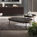 Gold Foshan Living Room Chrome and Marmar Coffee Table1