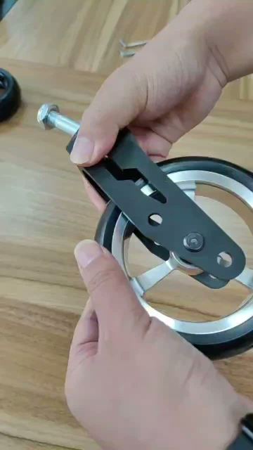 5'' aluminum front wheel
