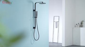 Matt Black Shower System with One-key Switch