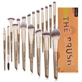 Custom Logo High-Quality Makeup Brush Set with Wooden Handles1