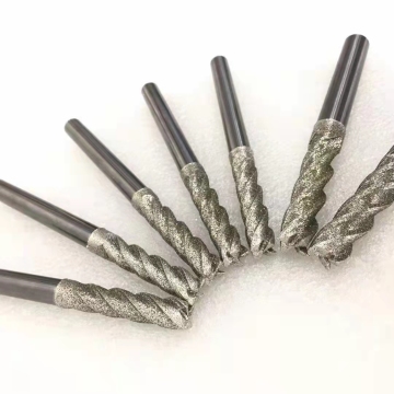 Electroplated diamond twist drill