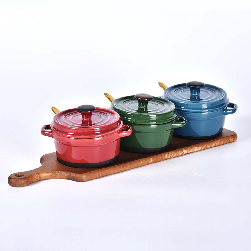 Amazon Factory wholesale spice bowl set Salt Crock Ceramic Seasoning Pot