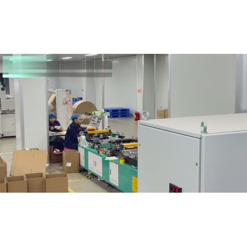 Video del entorno de producción de fábrica de bolsas de papel