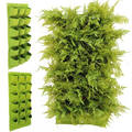 64 Taschen Wandhänge Pflanzer Pflanzsäcke, vertikale Gartenblume -Grün -Pflanzbehälter, wandmontierter Kräuterpflanzer aus1