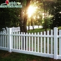 Scallop Vinyl Picket Fence Panel with White Gate1