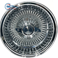 Lowrider Chrome Wire Wheel Rims with 13x7 Reverse 100 Straight Lace Spokes1
