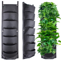 Treo Planters MỚI Nâng cấp 7 túi Garden Ward Wall Wall Grow Túi để trang trí tường sân vườn1