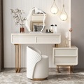 Meubles de chambre Nouveau design LED Couleur blanche en option commode de rangement commode de maquillage vanité avec LED1