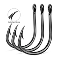 Wholesale Supplier of High-Carbon Stainless Steel Jigging Single Fishing Hooks for Saltwater Fishing, Ideal for Catching Sea Tuna1