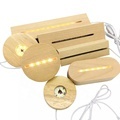 Modern Wooden LED Lamp Holder Bases with USB Cable Switch for 3D Acrylic LED Light1