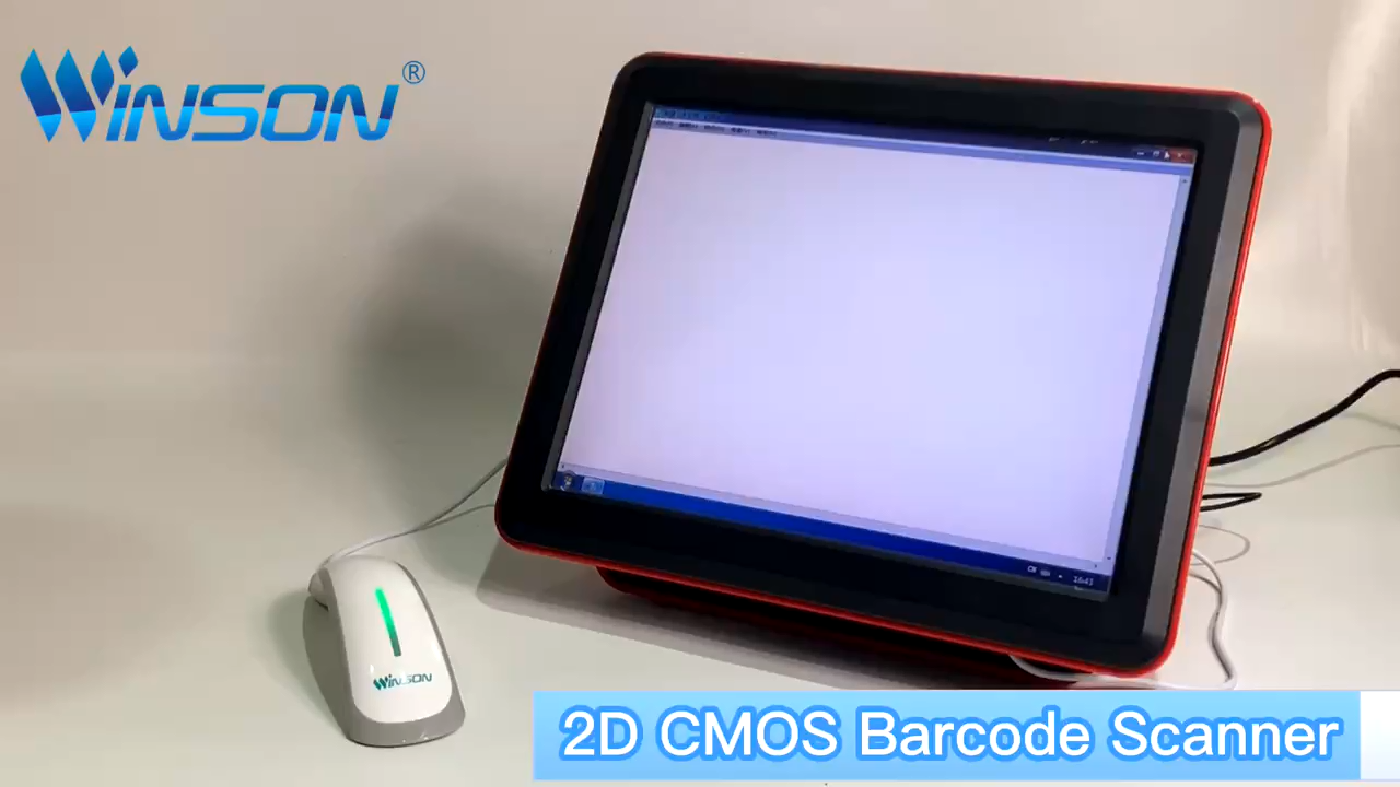 Winson WNI-9610 NOVO PRODUTO DE ESTILO 2D SCANNER CODCODS CMOS POS QR Código Scanner1