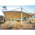 LIHUE Customized Motorized Retractable Pergola for Outdoor Aluminum Terrace Roofs1