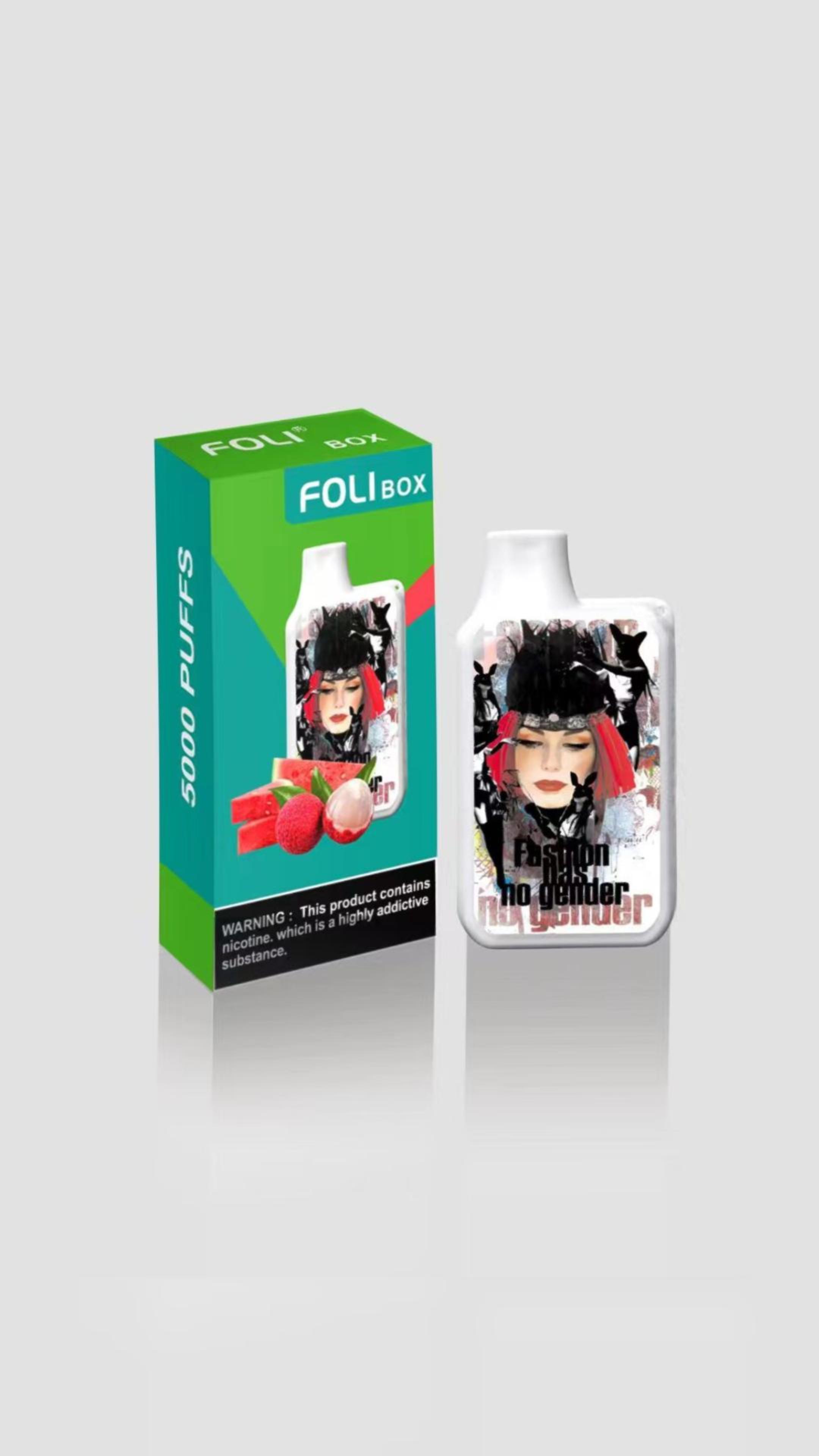 Foli box5000 puffs Disposable Vape Watermelon lych