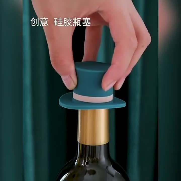 Recién llegado Accesorios para vino Diseño creativo Fácil limpieza Forma de sombrero mágico Tapón de vino de silicona - Compre Tapón de vino tinto, Tapón de vino de silicona, Tapón de botella de vino de silicona Producto en Alibaba.com