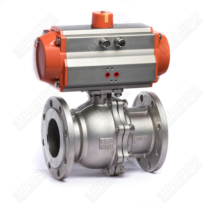 Sanitary Stainless Steel Tri Clamp Ball Valve With Pneumatic Actuator 5