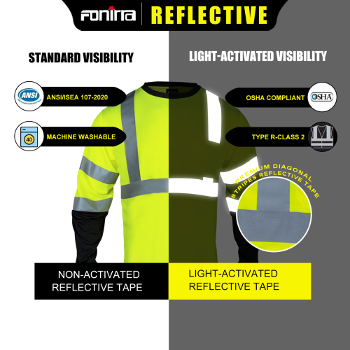 Choose a reflective T-shirt for summer riding