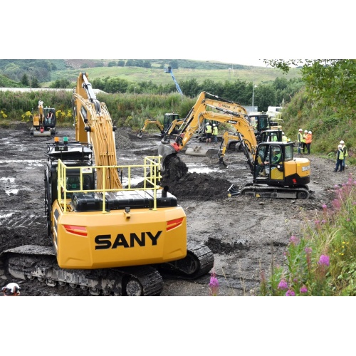 Sany anfitriona el primer día de excavación del Reino Unido