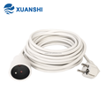CE NF Approved French Type H05vv-f 3g1.0mm2 IP20 Schuko Power Extension Cord1