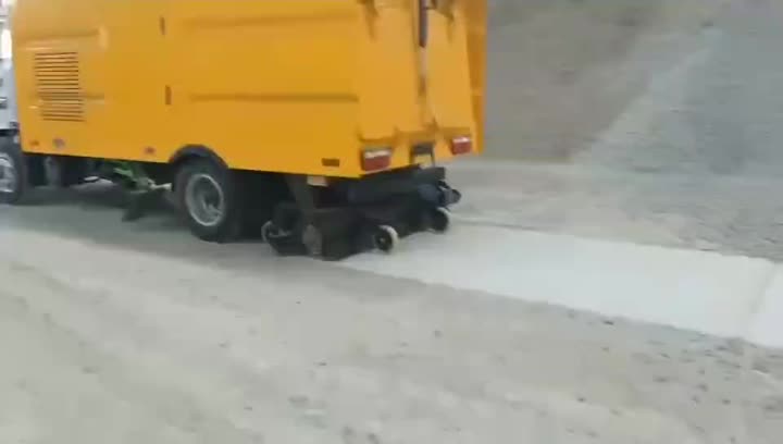 vidéo de camion d&#39;aspiration de déchets